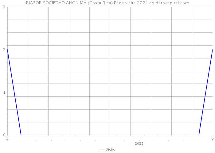 RIAZOR SOCIEDAD ANONIMA (Costa Rica) Page visits 2024 