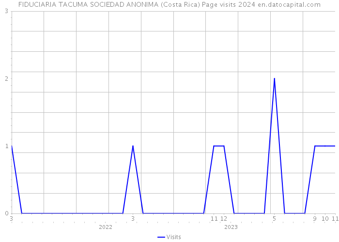 FIDUCIARIA TACUMA SOCIEDAD ANONIMA (Costa Rica) Page visits 2024 