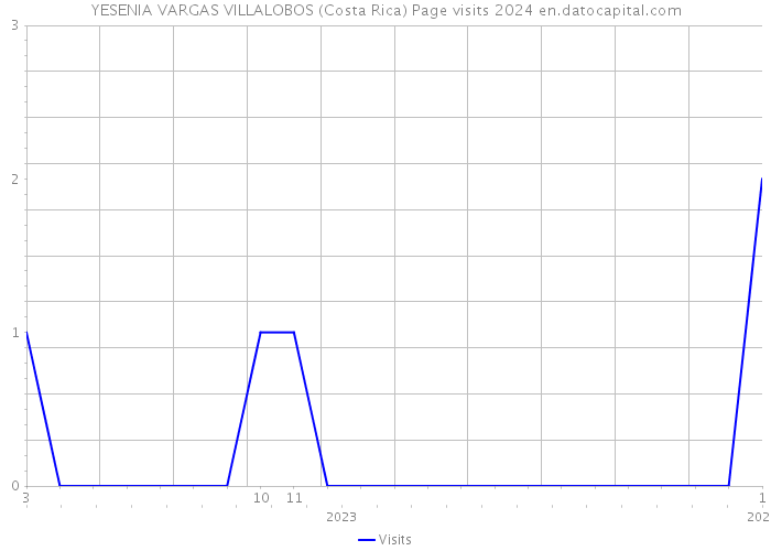 YESENIA VARGAS VILLALOBOS (Costa Rica) Page visits 2024 
