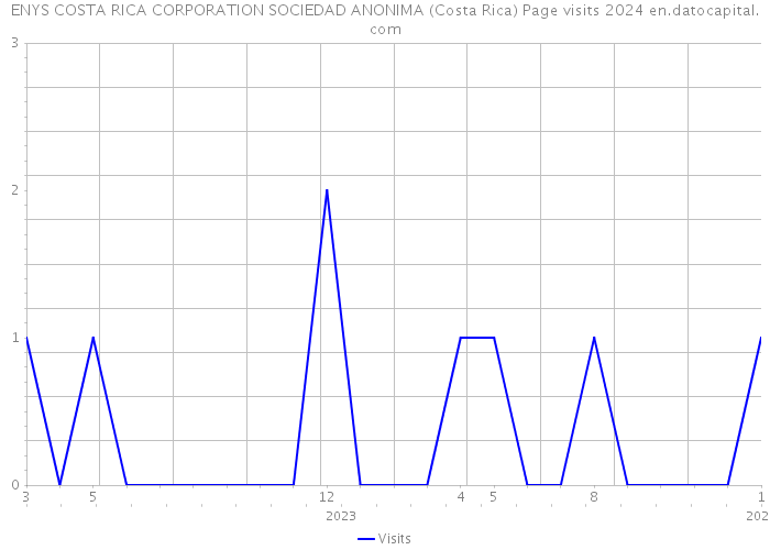 ENYS COSTA RICA CORPORATION SOCIEDAD ANONIMA (Costa Rica) Page visits 2024 