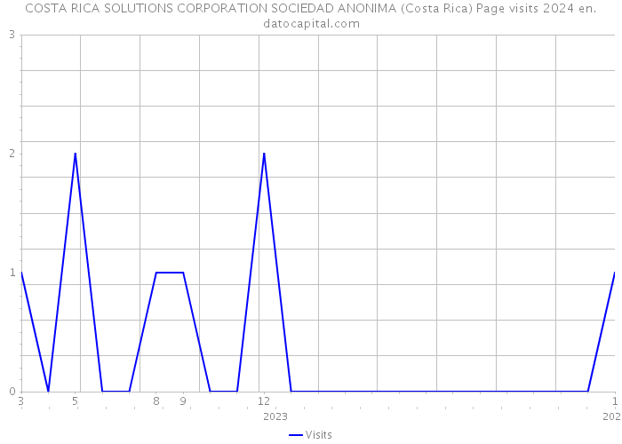 COSTA RICA SOLUTIONS CORPORATION SOCIEDAD ANONIMA (Costa Rica) Page visits 2024 