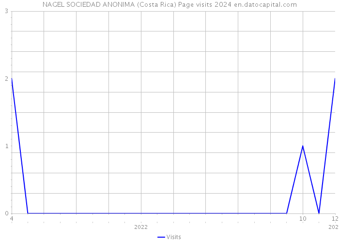 NAGEL SOCIEDAD ANONIMA (Costa Rica) Page visits 2024 