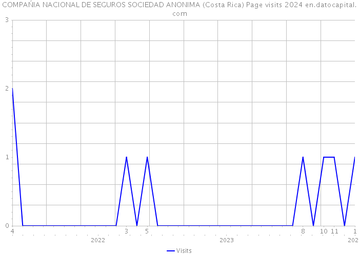 COMPAŃIA NACIONAL DE SEGUROS SOCIEDAD ANONIMA (Costa Rica) Page visits 2024 