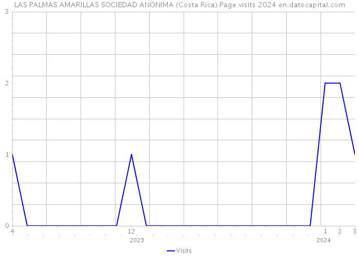 LAS PALMAS AMARILLAS SOCIEDAD ANONIMA (Costa Rica) Page visits 2024 