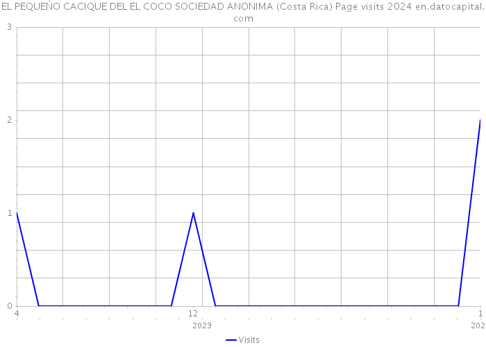 EL PEQUEŃO CACIQUE DEL EL COCO SOCIEDAD ANONIMA (Costa Rica) Page visits 2024 