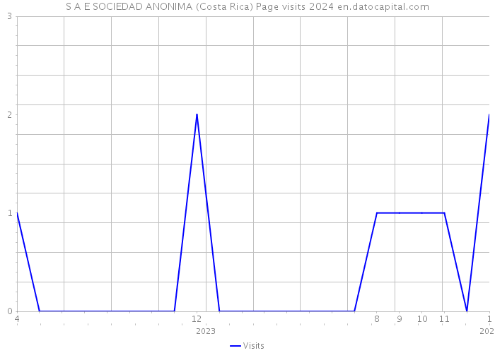 S A E SOCIEDAD ANONIMA (Costa Rica) Page visits 2024 