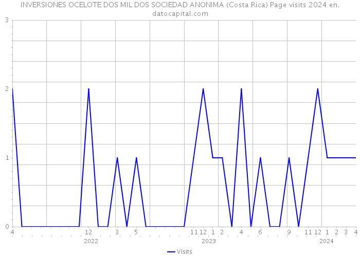 INVERSIONES OCELOTE DOS MIL DOS SOCIEDAD ANONIMA (Costa Rica) Page visits 2024 