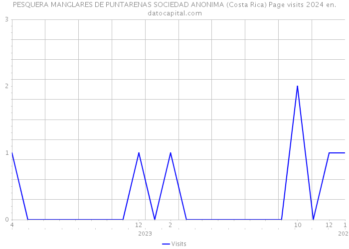 PESQUERA MANGLARES DE PUNTARENAS SOCIEDAD ANONIMA (Costa Rica) Page visits 2024 