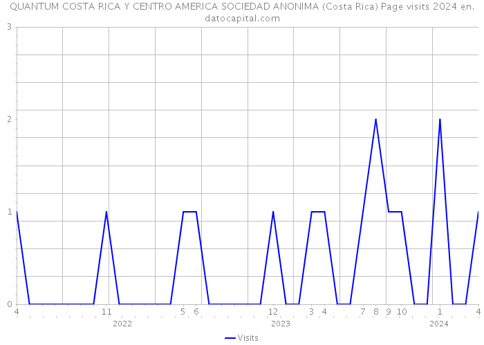 QUANTUM COSTA RICA Y CENTRO AMERICA SOCIEDAD ANONIMA (Costa Rica) Page visits 2024 