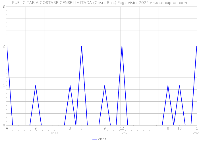 PUBLICITARIA COSTARRICENSE LIMITADA (Costa Rica) Page visits 2024 