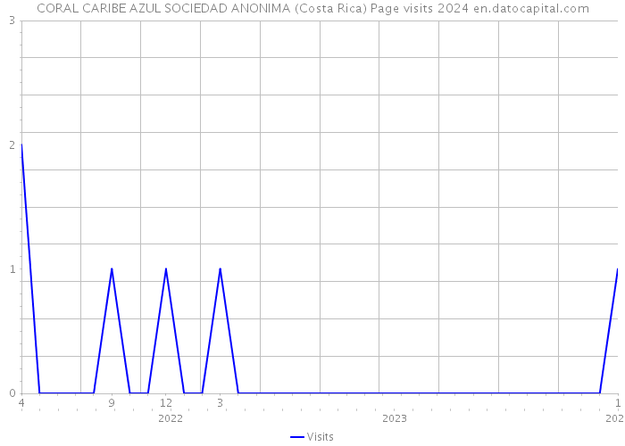 CORAL CARIBE AZUL SOCIEDAD ANONIMA (Costa Rica) Page visits 2024 