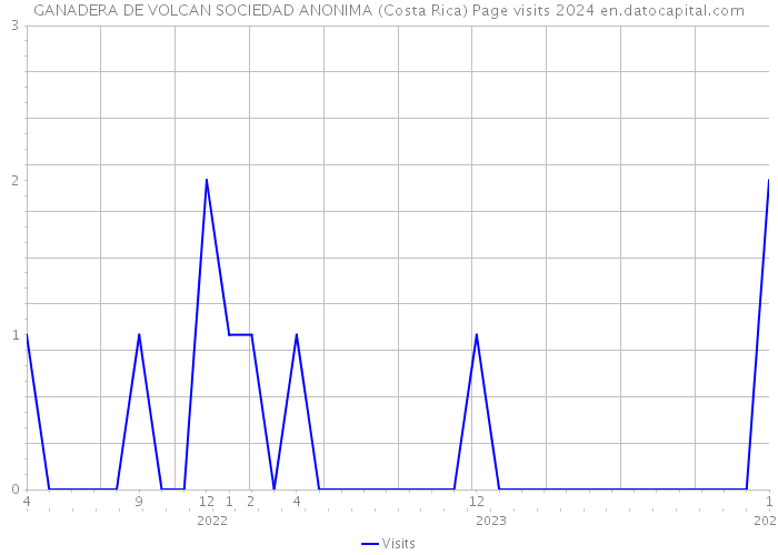 GANADERA DE VOLCAN SOCIEDAD ANONIMA (Costa Rica) Page visits 2024 