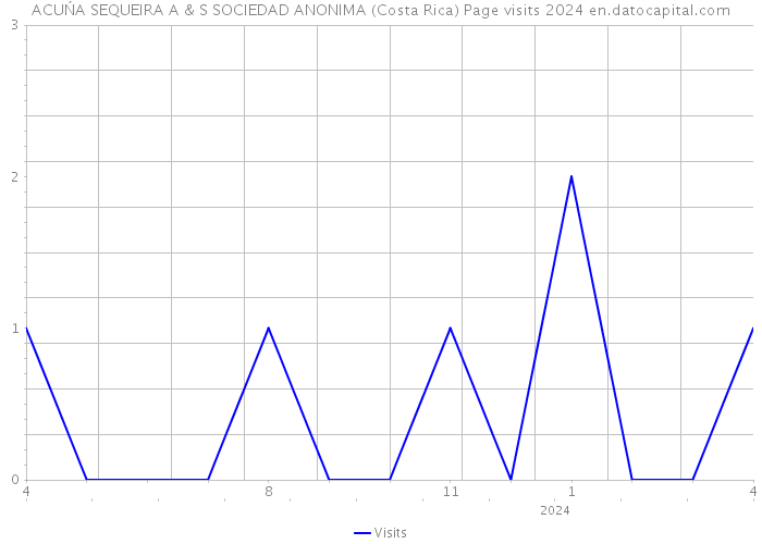 ACUŃA SEQUEIRA A & S SOCIEDAD ANONIMA (Costa Rica) Page visits 2024 