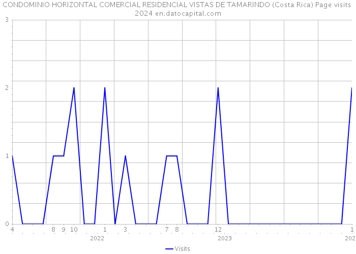 CONDOMINIO HORIZONTAL COMERCIAL RESIDENCIAL VISTAS DE TAMARINDO (Costa Rica) Page visits 2024 