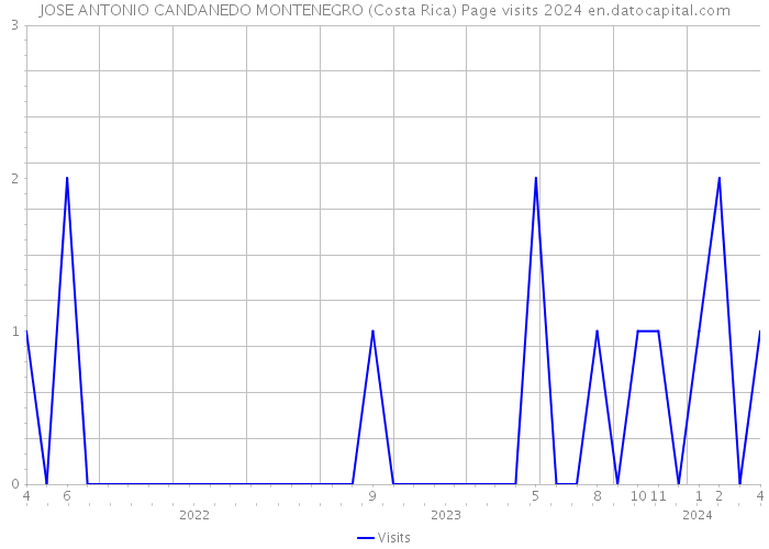 JOSE ANTONIO CANDANEDO MONTENEGRO (Costa Rica) Page visits 2024 