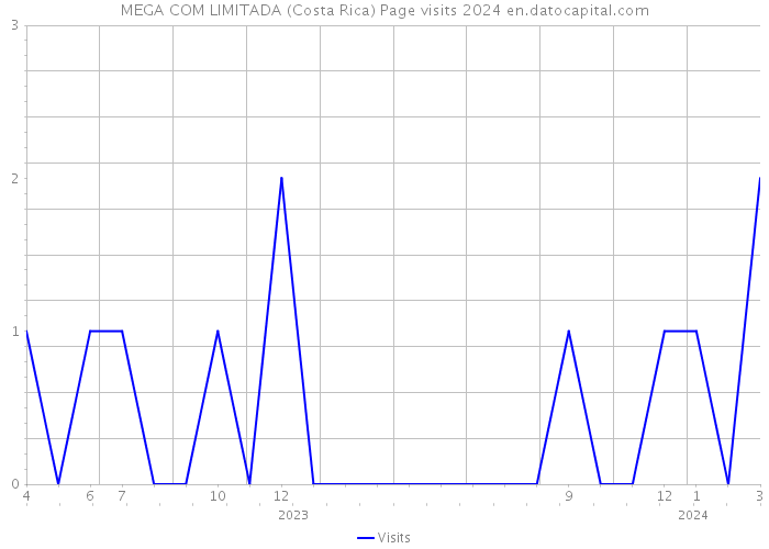 MEGA COM LIMITADA (Costa Rica) Page visits 2024 