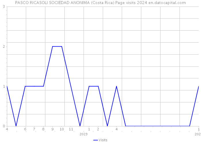 PASCO RICASOLI SOCIEDAD ANONIMA (Costa Rica) Page visits 2024 