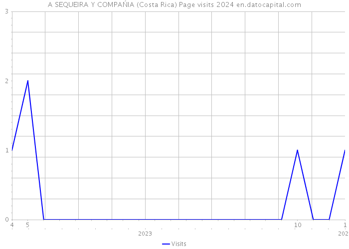 A SEQUEIRA Y COMPAŃIA (Costa Rica) Page visits 2024 