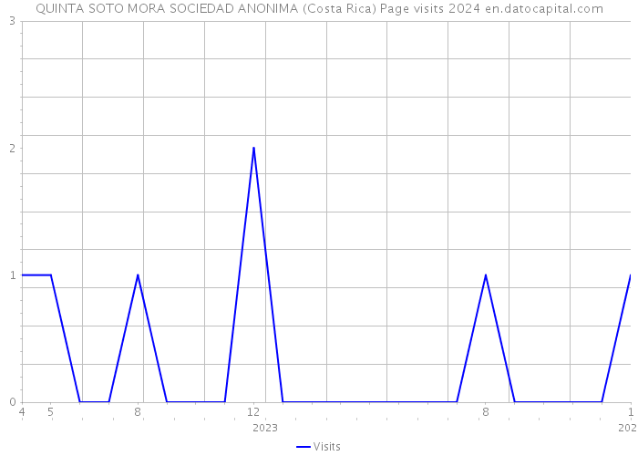 QUINTA SOTO MORA SOCIEDAD ANONIMA (Costa Rica) Page visits 2024 