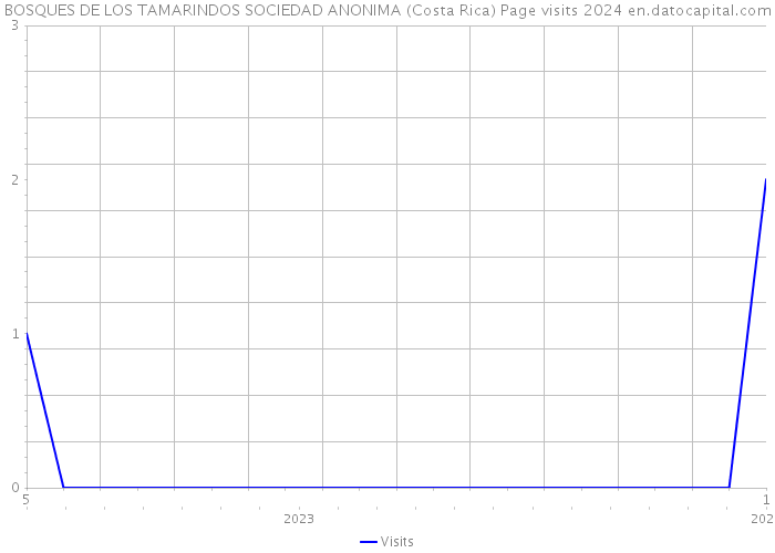 BOSQUES DE LOS TAMARINDOS SOCIEDAD ANONIMA (Costa Rica) Page visits 2024 
