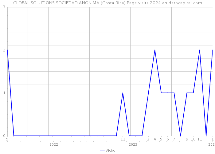 GLOBAL SOLUTIONS SOCIEDAD ANONIMA (Costa Rica) Page visits 2024 