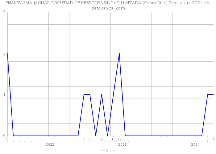 PHANTASMA JAGUAR SOCIEDAD DE RESPONSABILIDAD LIMITADA (Costa Rica) Page visits 2024 