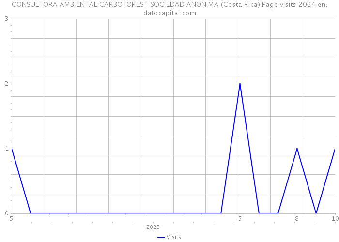 CONSULTORA AMBIENTAL CARBOFOREST SOCIEDAD ANONIMA (Costa Rica) Page visits 2024 