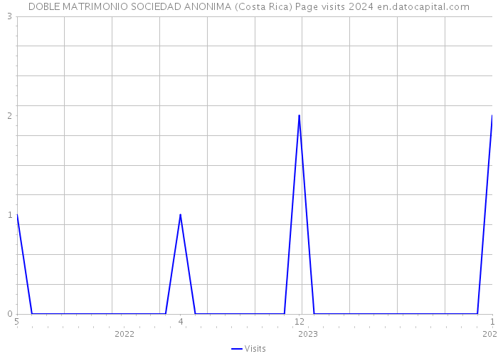 DOBLE MATRIMONIO SOCIEDAD ANONIMA (Costa Rica) Page visits 2024 