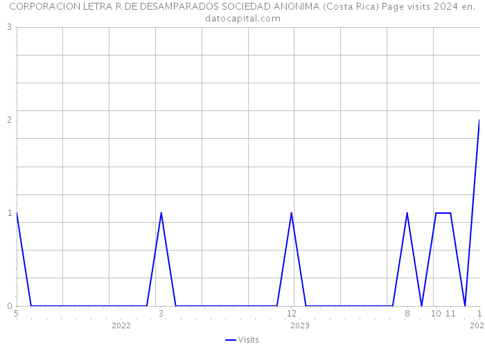 CORPORACION LETRA R DE DESAMPARADOS SOCIEDAD ANONIMA (Costa Rica) Page visits 2024 