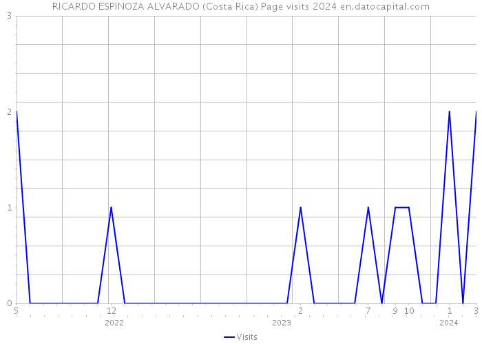 RICARDO ESPINOZA ALVARADO (Costa Rica) Page visits 2024 