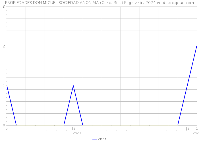 PROPIEDADES DON MIGUEL SOCIEDAD ANONIMA (Costa Rica) Page visits 2024 