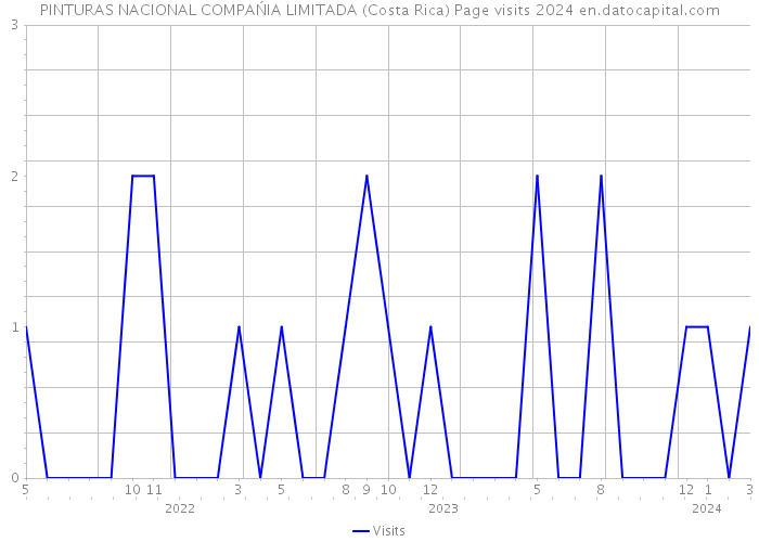 PINTURAS NACIONAL COMPAŃIA LIMITADA (Costa Rica) Page visits 2024 