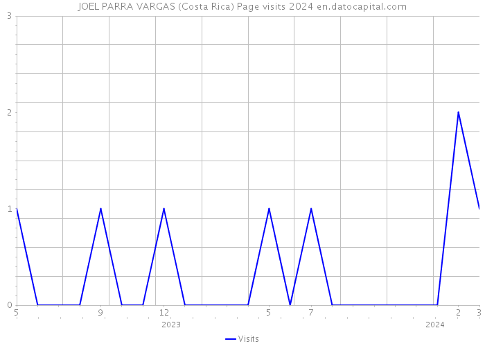 JOEL PARRA VARGAS (Costa Rica) Page visits 2024 
