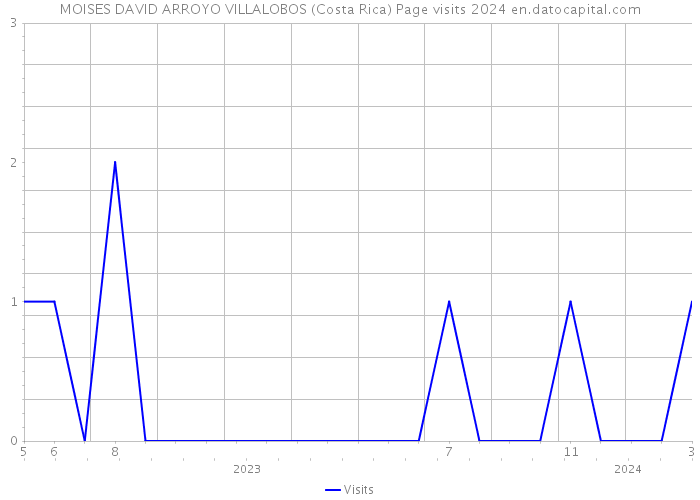 MOISES DAVID ARROYO VILLALOBOS (Costa Rica) Page visits 2024 