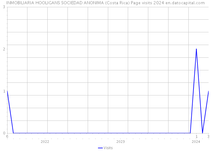 INMOBILIARIA HOOLIGANS SOCIEDAD ANONIMA (Costa Rica) Page visits 2024 