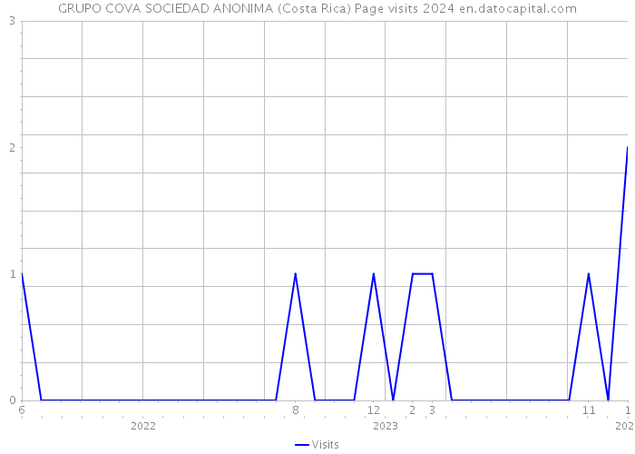 GRUPO COVA SOCIEDAD ANONIMA (Costa Rica) Page visits 2024 