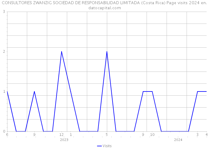 CONSULTORES ZWANZIG SOCIEDAD DE RESPONSABILIDAD LIMITADA (Costa Rica) Page visits 2024 