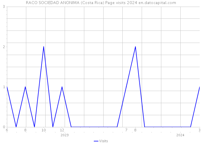 RACO SOCIEDAD ANONIMA (Costa Rica) Page visits 2024 