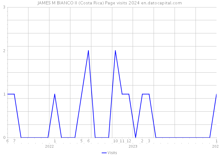 JAMES M BIANCO II (Costa Rica) Page visits 2024 