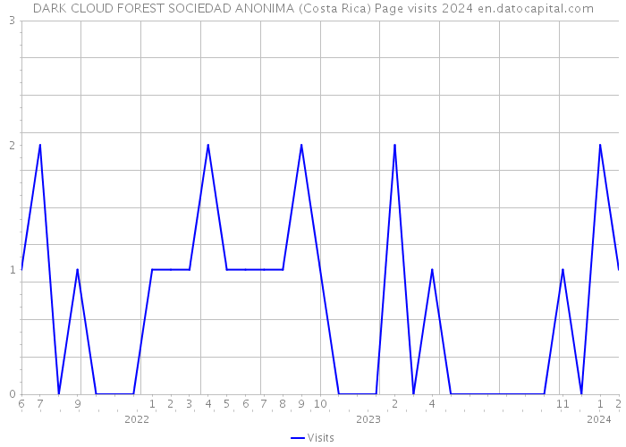 DARK CLOUD FOREST SOCIEDAD ANONIMA (Costa Rica) Page visits 2024 