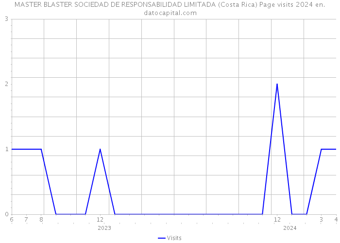 MASTER BLASTER SOCIEDAD DE RESPONSABILIDAD LIMITADA (Costa Rica) Page visits 2024 
