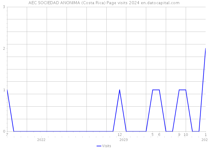 AEC SOCIEDAD ANONIMA (Costa Rica) Page visits 2024 