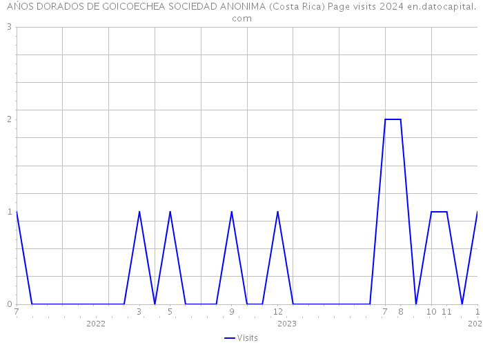 AŃOS DORADOS DE GOICOECHEA SOCIEDAD ANONIMA (Costa Rica) Page visits 2024 