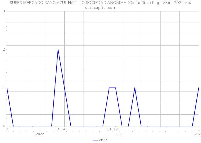 SUPER MERCADO RAYO AZUL HATILLO SOCIEDAD ANONIMA (Costa Rica) Page visits 2024 
