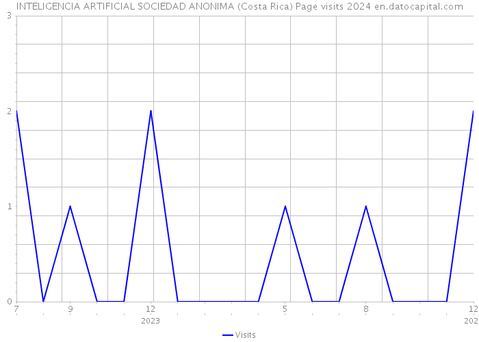 INTELIGENCIA ARTIFICIAL SOCIEDAD ANONIMA (Costa Rica) Page visits 2024 