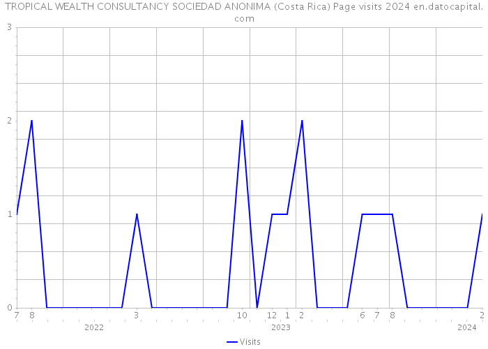 TROPICAL WEALTH CONSULTANCY SOCIEDAD ANONIMA (Costa Rica) Page visits 2024 