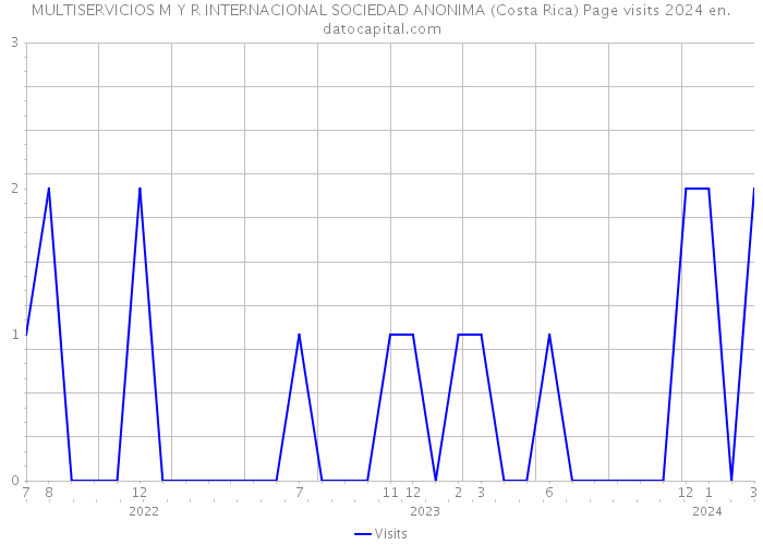 MULTISERVICIOS M Y R INTERNACIONAL SOCIEDAD ANONIMA (Costa Rica) Page visits 2024 
