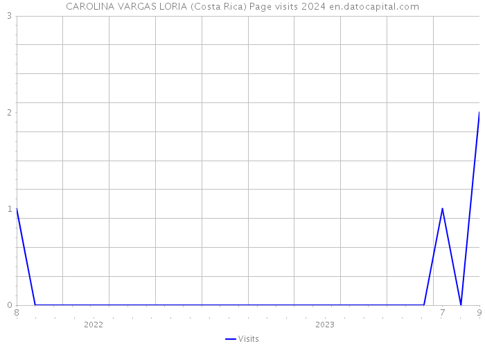 CAROLINA VARGAS LORIA (Costa Rica) Page visits 2024 