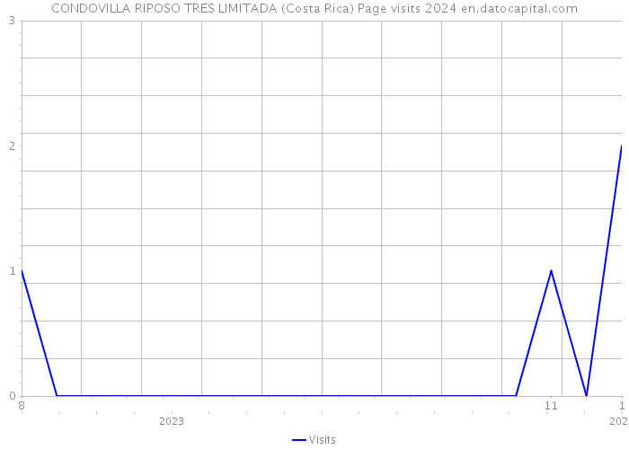 CONDOVILLA RIPOSO TRES LIMITADA (Costa Rica) Page visits 2024 