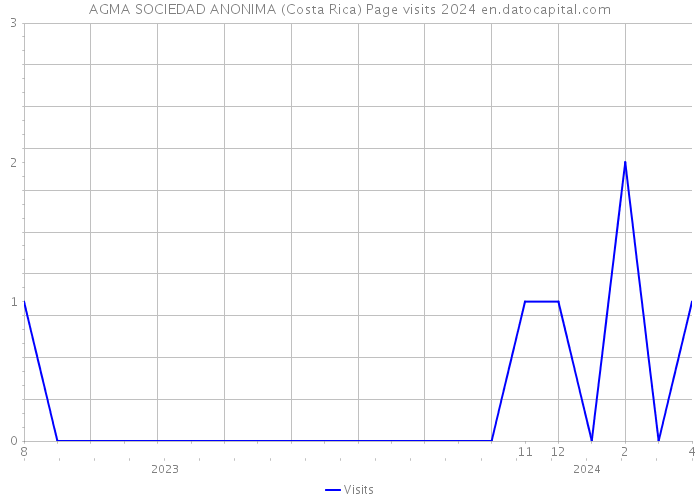 AGMA SOCIEDAD ANONIMA (Costa Rica) Page visits 2024 